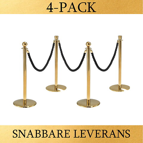 PAKET - Mässing / Flätade rep (4-PACK)