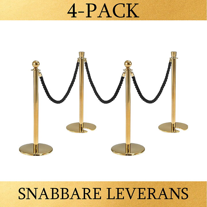 PAKET - Mässing / Flätade rep (4-PACK)