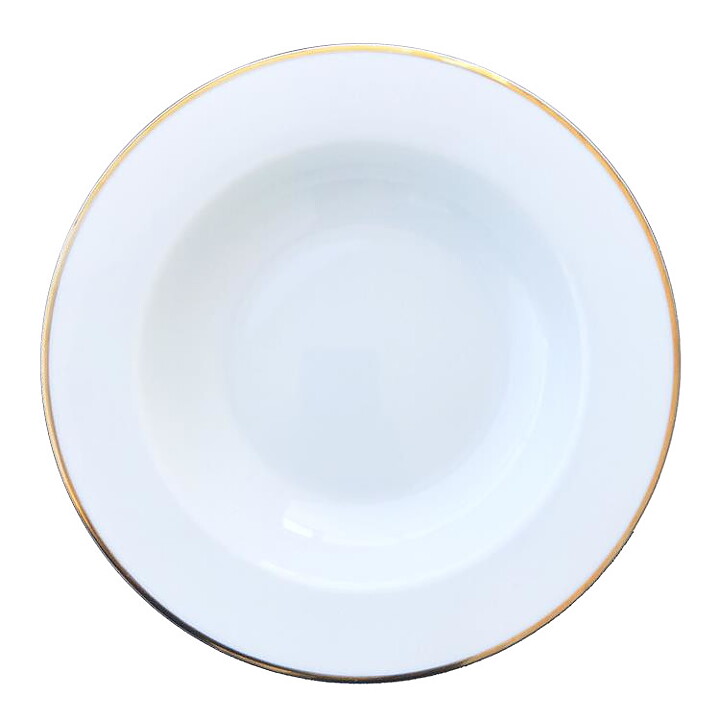 Djup Tallrik med guldrand - 29 cm