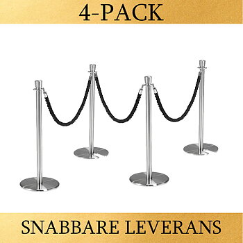 PAKET - Rostfritt / Flätade rep (4-PACK)