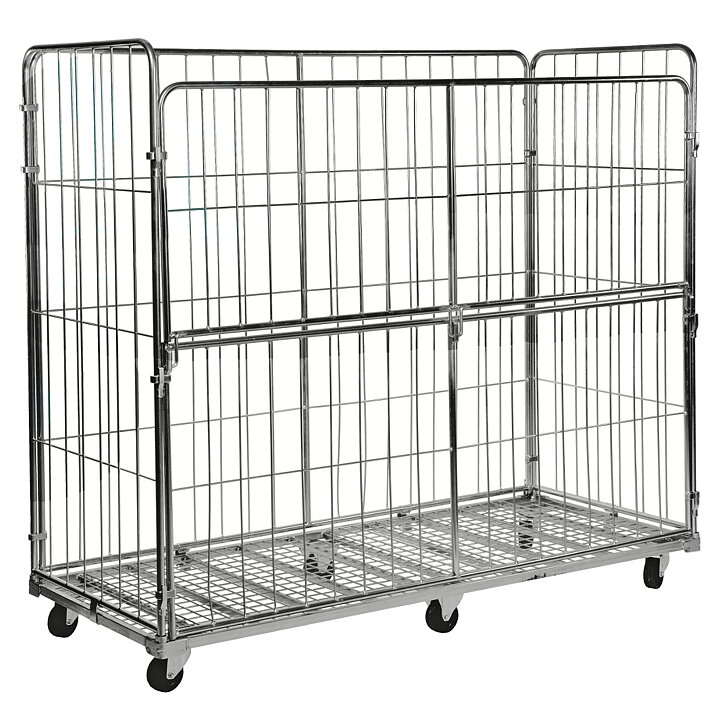 Rullcontainer, 4 sidor, bredd 200 cm