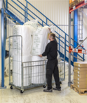 Rullcontainer, 4 sidor, bredd 120 cm