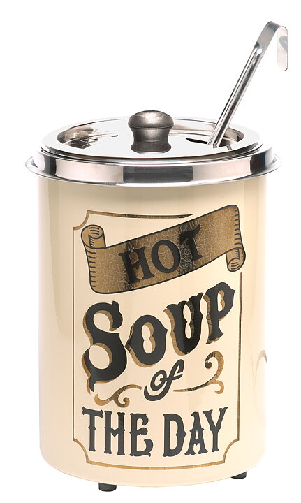 Soppkittel,  5 liter, "Hot Soup of the Day"