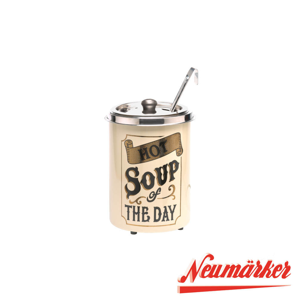 Soppkittel,  5 liter, "Hot Soup of the Day"