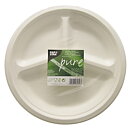 Tallrikar av sockerrör "pure" vit - Ø 26 cm