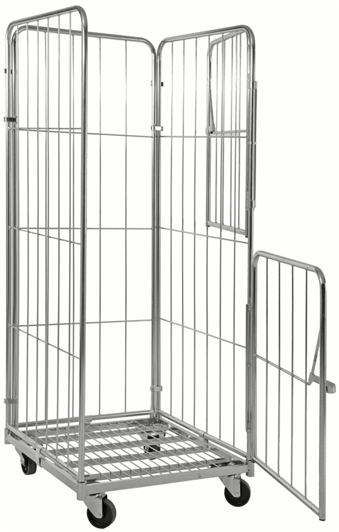 Rullcontainer,  4 sidor 2 dörrar - 2