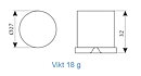 Iskubmaskin KL18A-luftkyld, 18 kg/24h