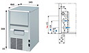 Iskubmaskin KL 22 W eller A, 22 kg/24h