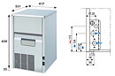 Iskubmaskin KL 32 W eller A, 30 kg/24h