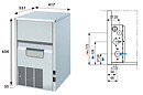Iskubmaskin KL 32 W eller A, 30 kg/24h