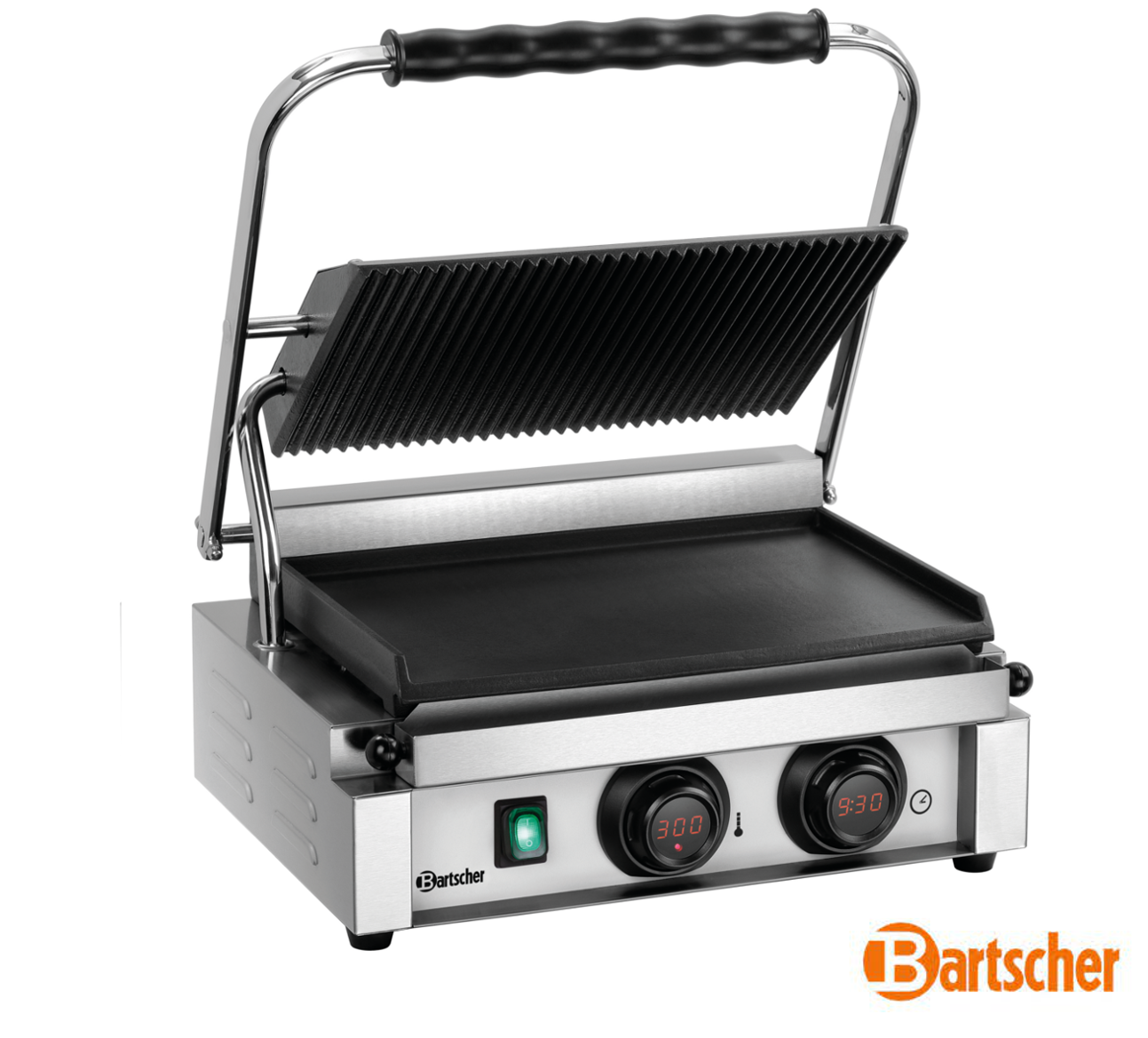 Klämgrill, räfflad och slät Panini-MDI 1GR