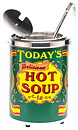 Soppkittel, 5 liter, "Today's hot soup"