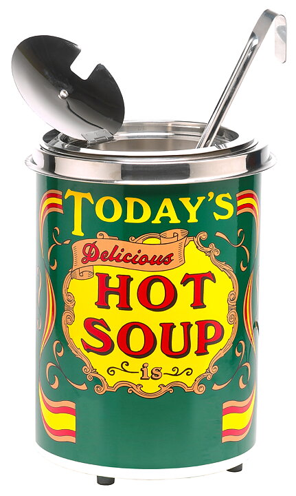 Soppkittel, 5 liter, "Today's hot soup"