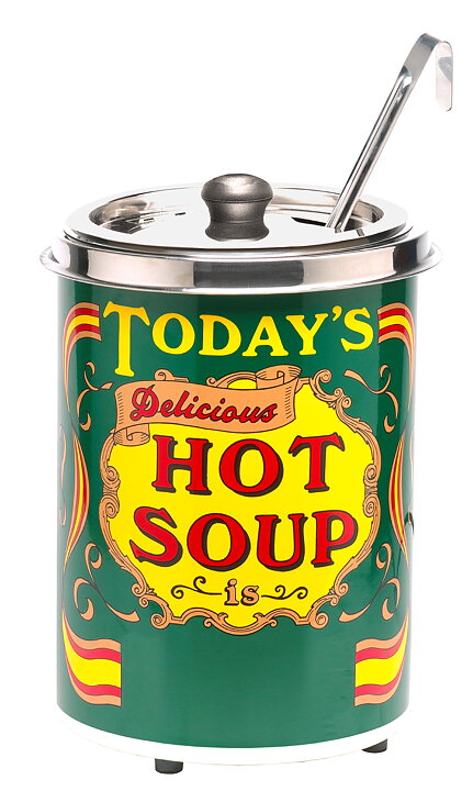 Soppkittel, 5 liter, "Today's hot soup"