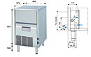 Iskubmaskin KL42 W eller A, 40 kg/24h
