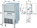 Iskubmaskin KL 52 W eller A, 50 kg/24h