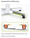 Bordsstativ FLATTABLE small, med FLAT-teknologi