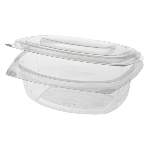 Förpackningsformar med lock, PLA "pure" - 500 ml