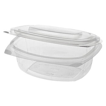 Förpackningsformar med lock, PLA "pure" - 500 ml