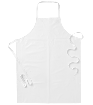 Plastförkläde ca 75x100 - Vit