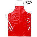 Plastförkläde ca 75x100 - Röd
