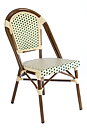 Stol Paris IV crème/grön