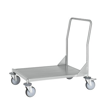 Låg platåvagn, helsvetsad