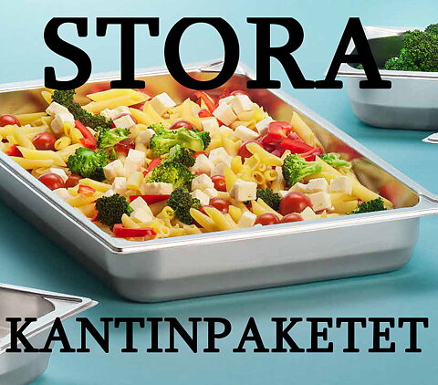 Stora Kantinpaketet - Rostfritt stål