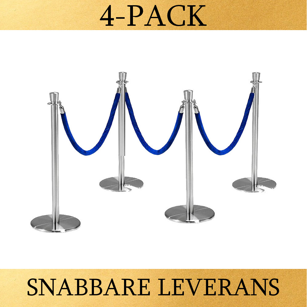 PAKET- Rostfritt / Sammetsrep (4-PACK)