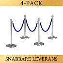 PAKET- Rostfritt / Sammetsrep (4-PACK)