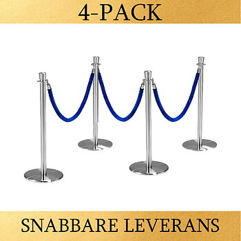 PAKET- Rostfritt / Sammetsrep (4-PACK)