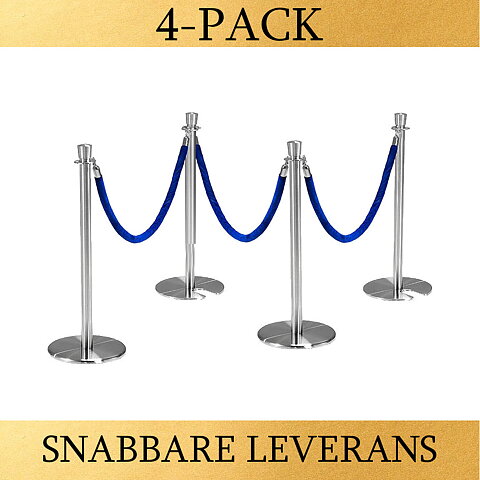 PAKET- Rostfritt / Sammetsrep (4-PACK)