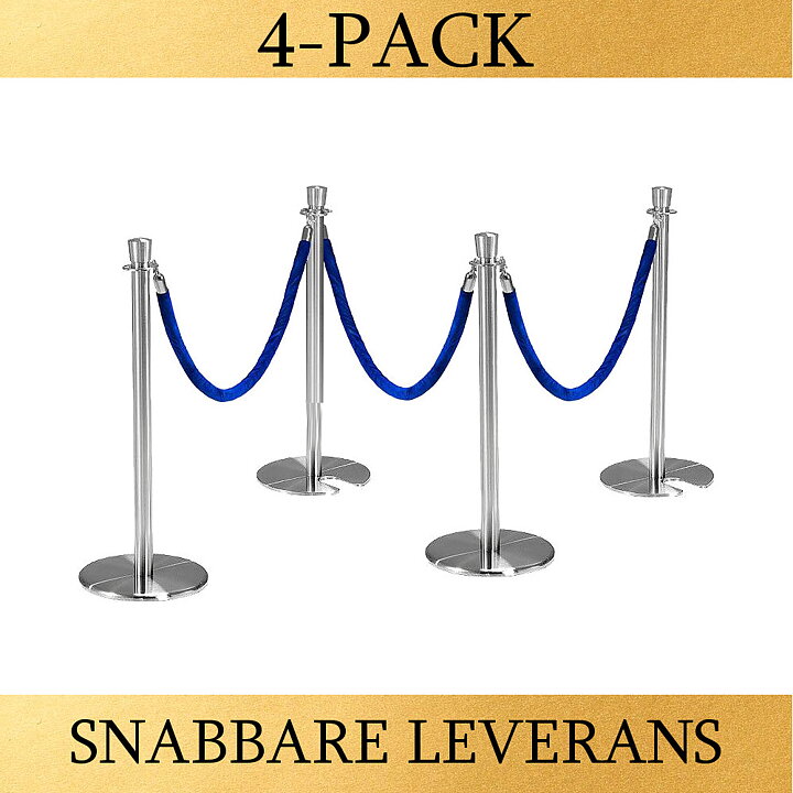 PAKET- Rostfritt / Sammetsrep (4-PACK)