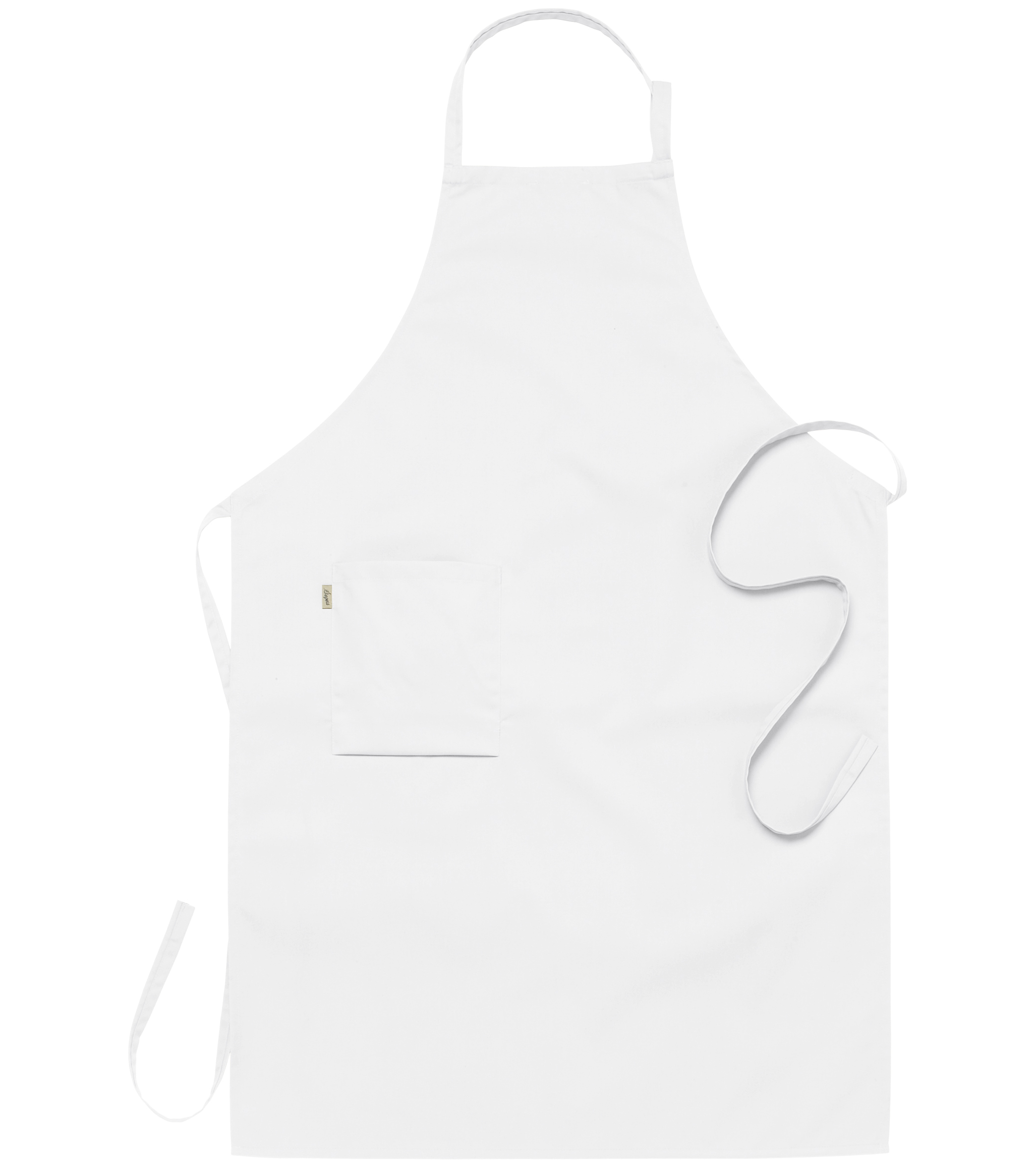 Bröstförkläde ca 75x110 - Vit