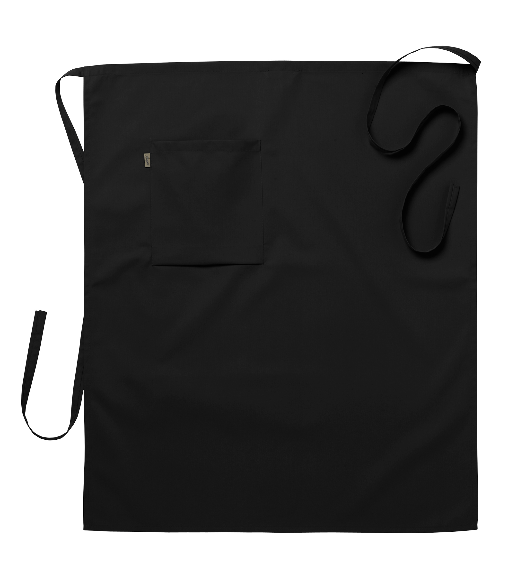 Midjeförkläde ca 75x85 - Svart