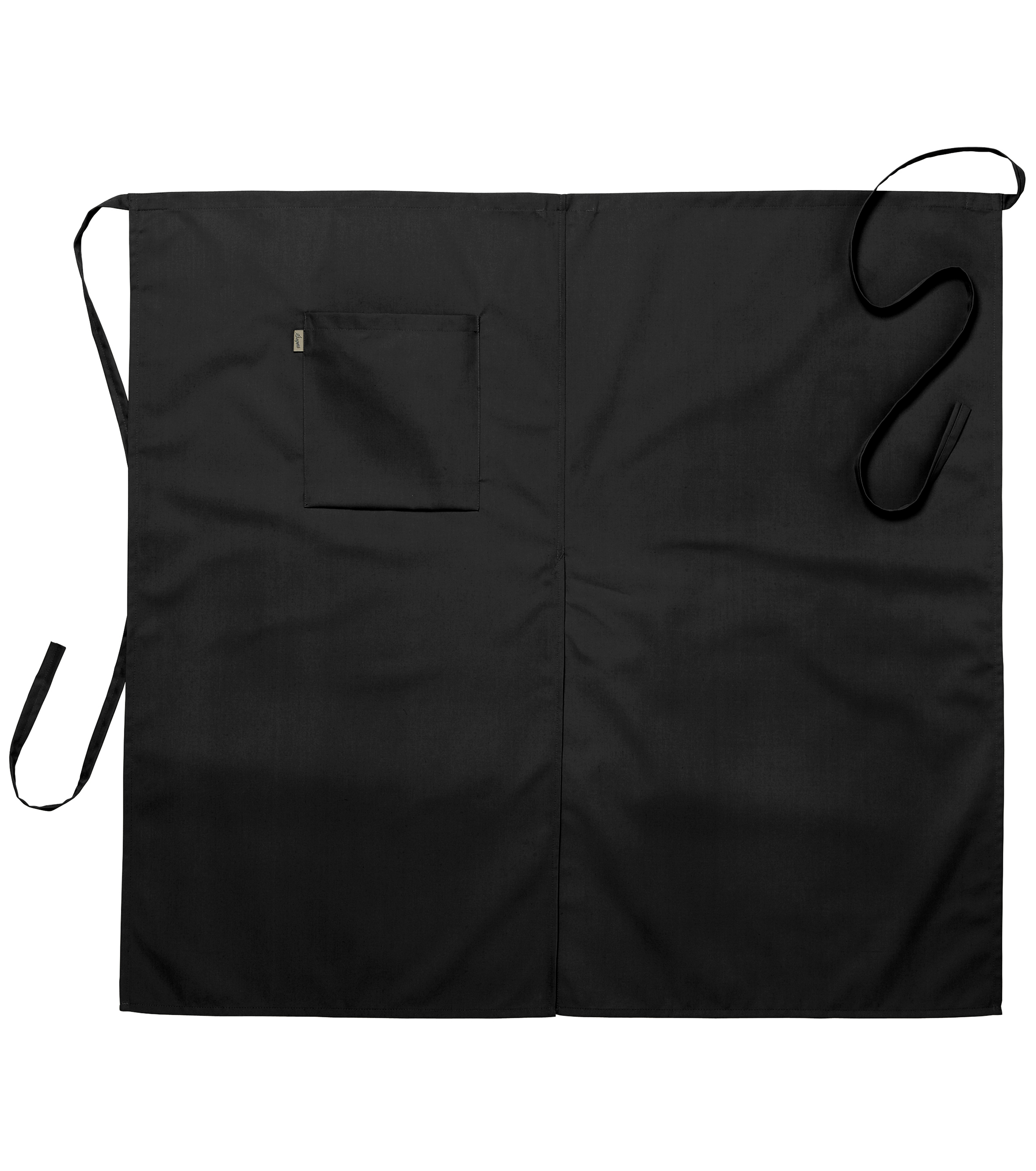 Midjeförkläde med sprund - Svart 100x95 cm