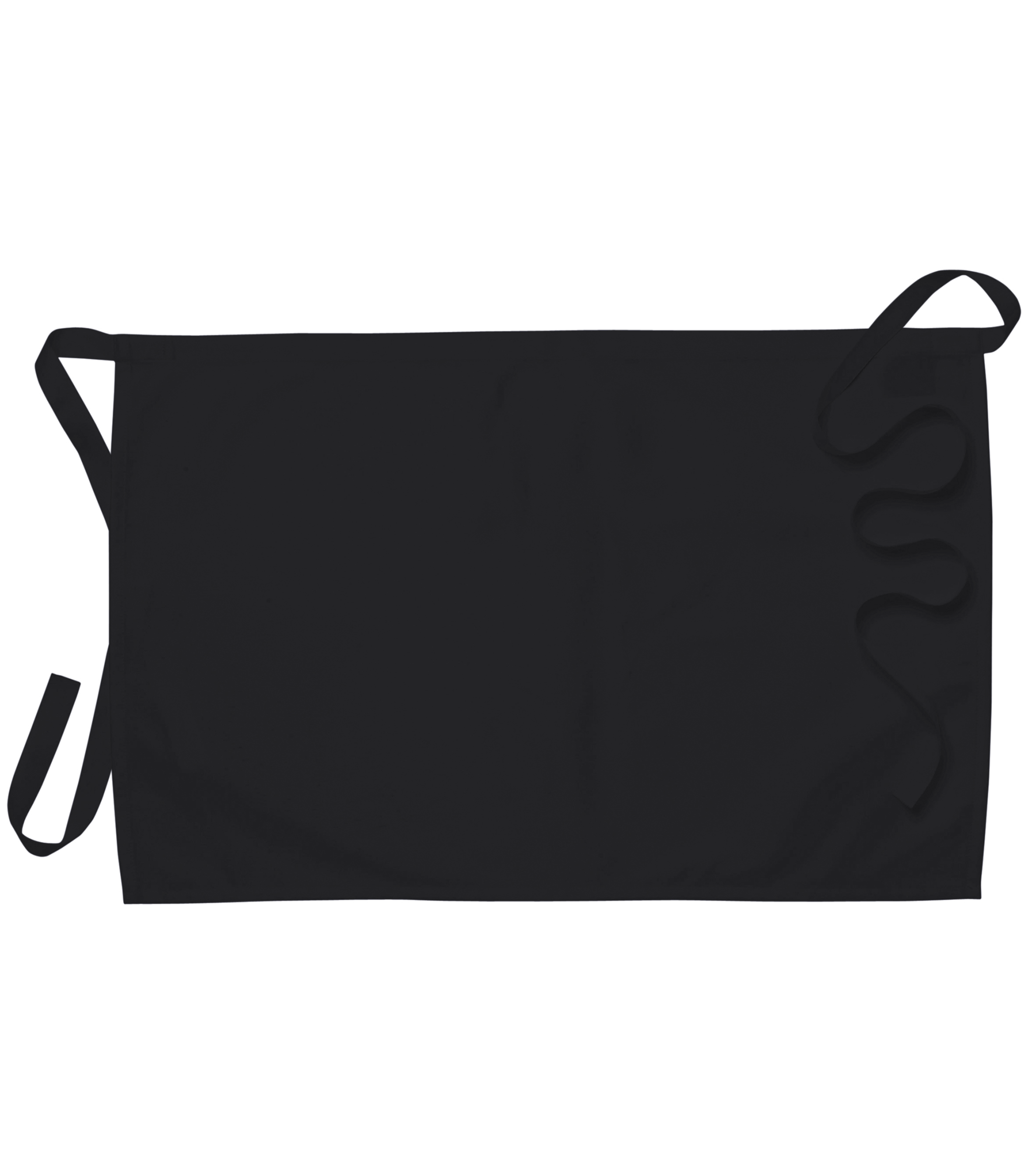 Midjeförkläde ca 75x50 - Svart twill