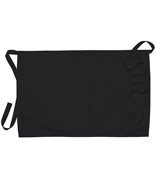 Midjeförkläde ca 75x50 - Svart twill