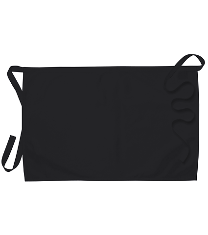 Midjeförkläde ca 75x50 - Svart twill