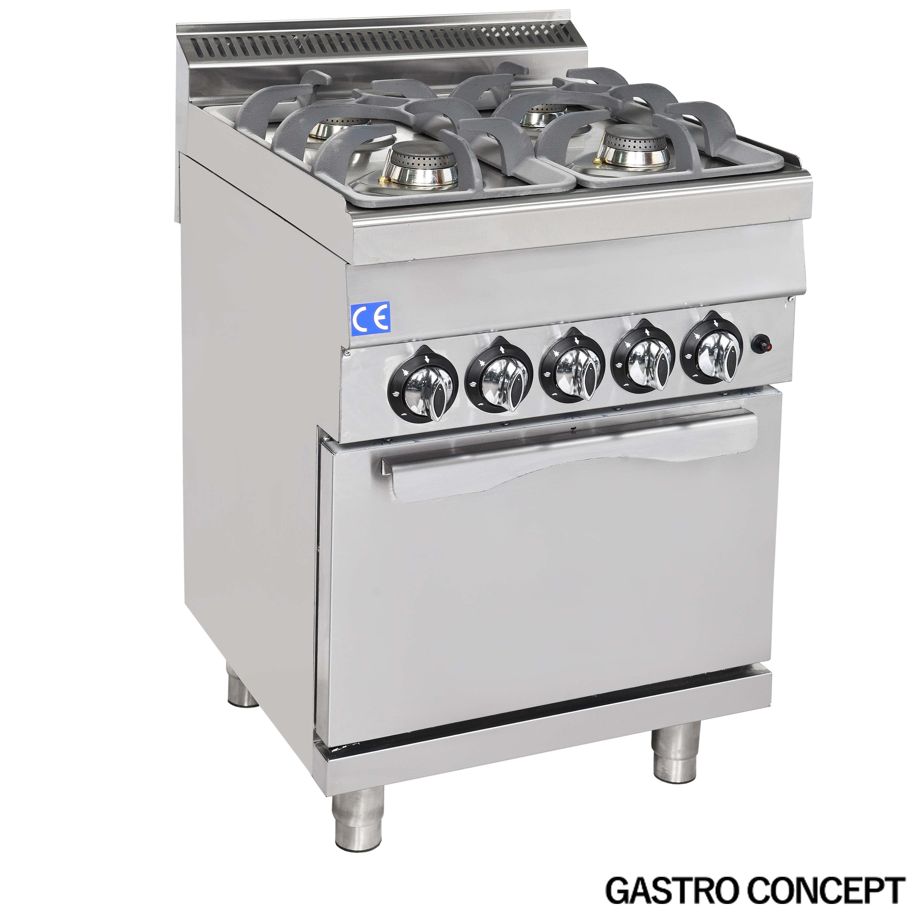 Gasspis, 4 brännare med gasugn