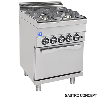 Gasspis, 4 brännare med gasugn