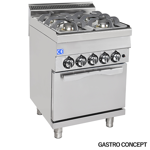 Gasspis, 4 brännare med gasugn