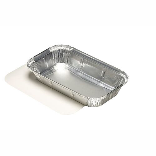 Ungsform alu. med lock kantig - 0,65 Liter