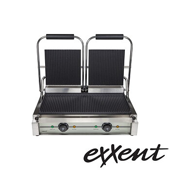 Klämgrill,  dubbel, räfflad