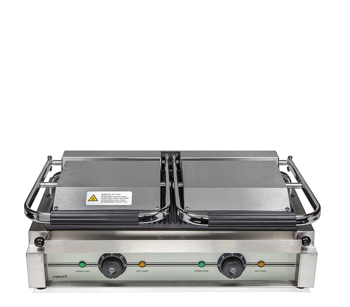 Klämgrill,  dubbel, räfflad