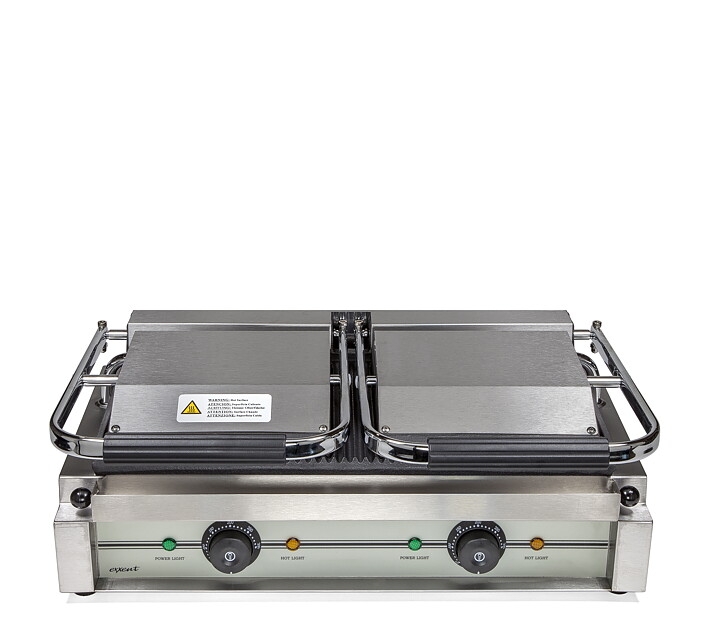 Klämgrill,  dubbel, räfflad
