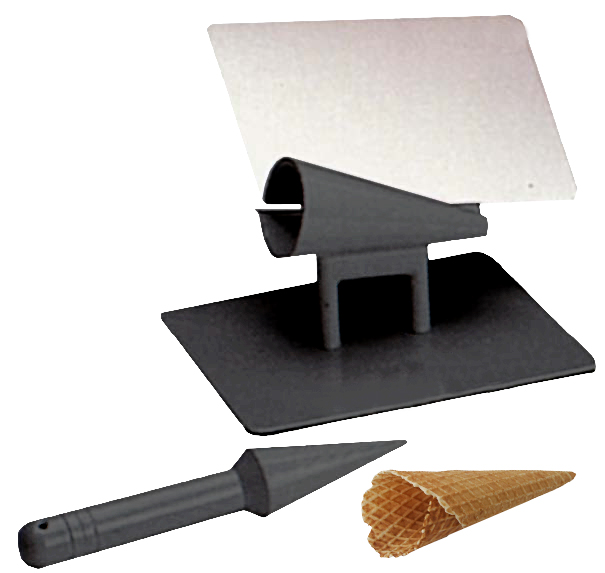 Glassvåffla, strutform