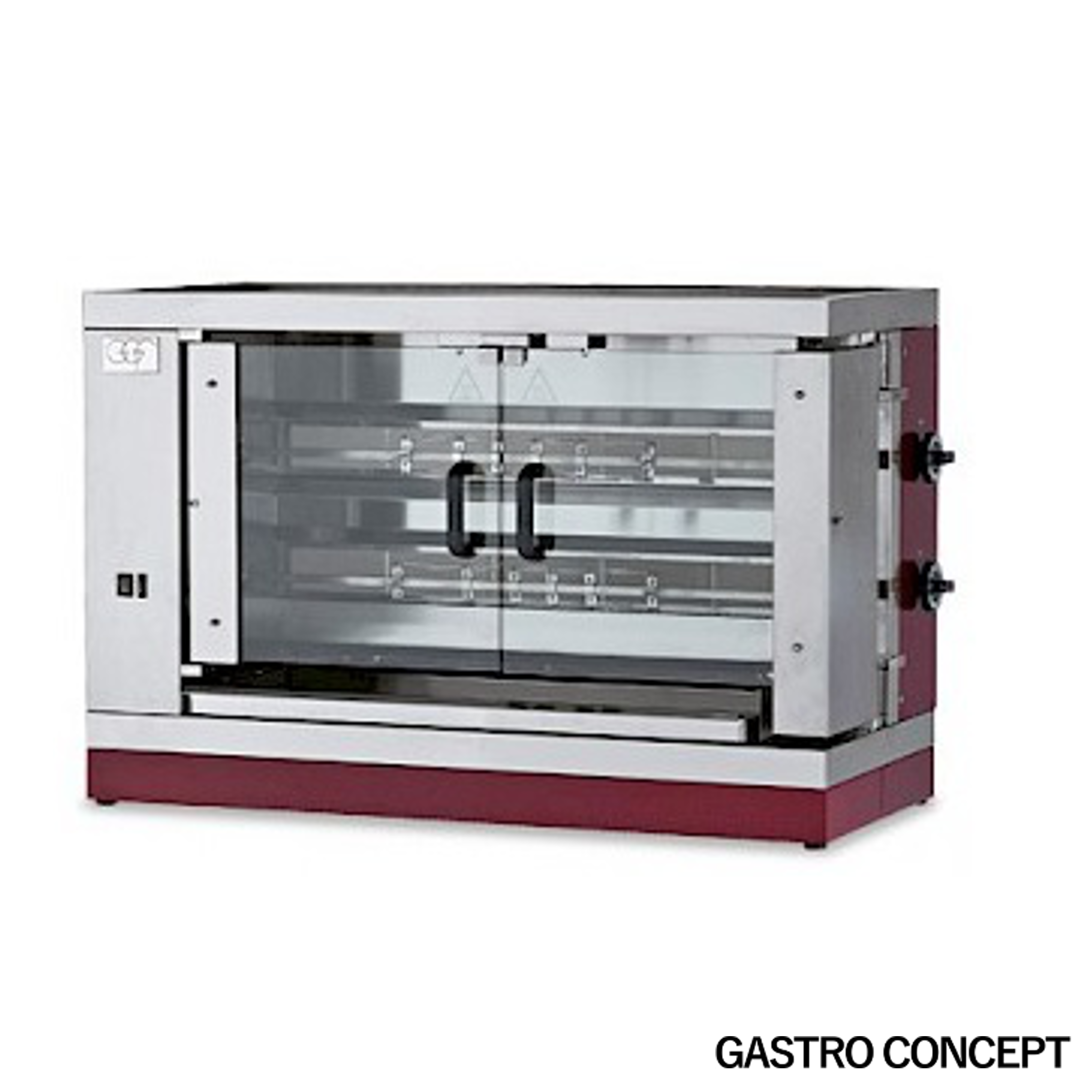 Kycklinggrill GAS - 2 spett, 10–12 kycklingar