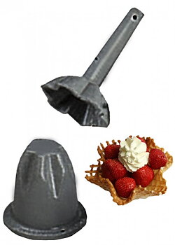 Glassvåffla, korgform