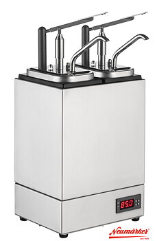 Såsdispenser, uppvärmningsbar, 2x3 Liter